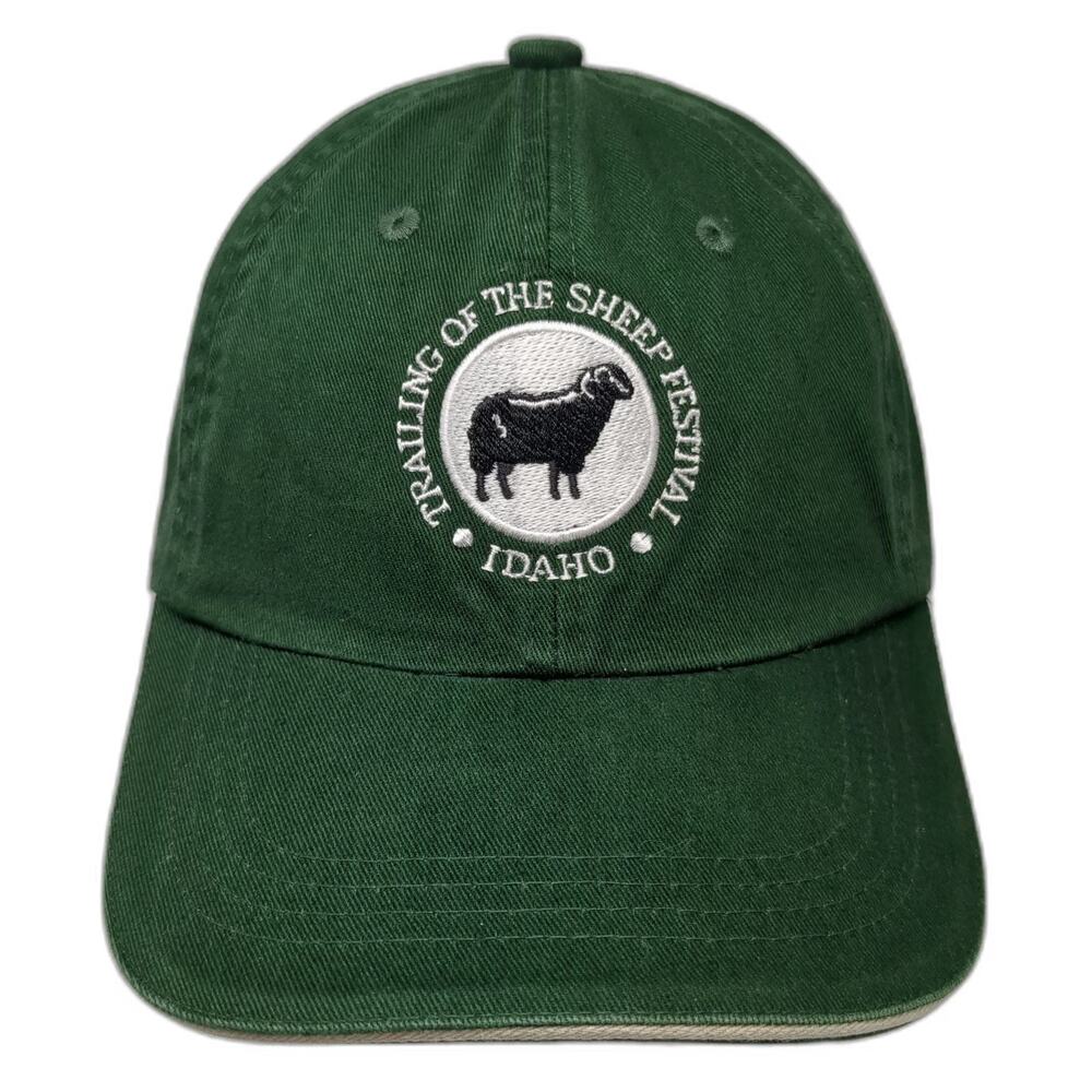 Port Authority Baseball Cap Green One Size Trailing Sheep Festival Idaho Hat